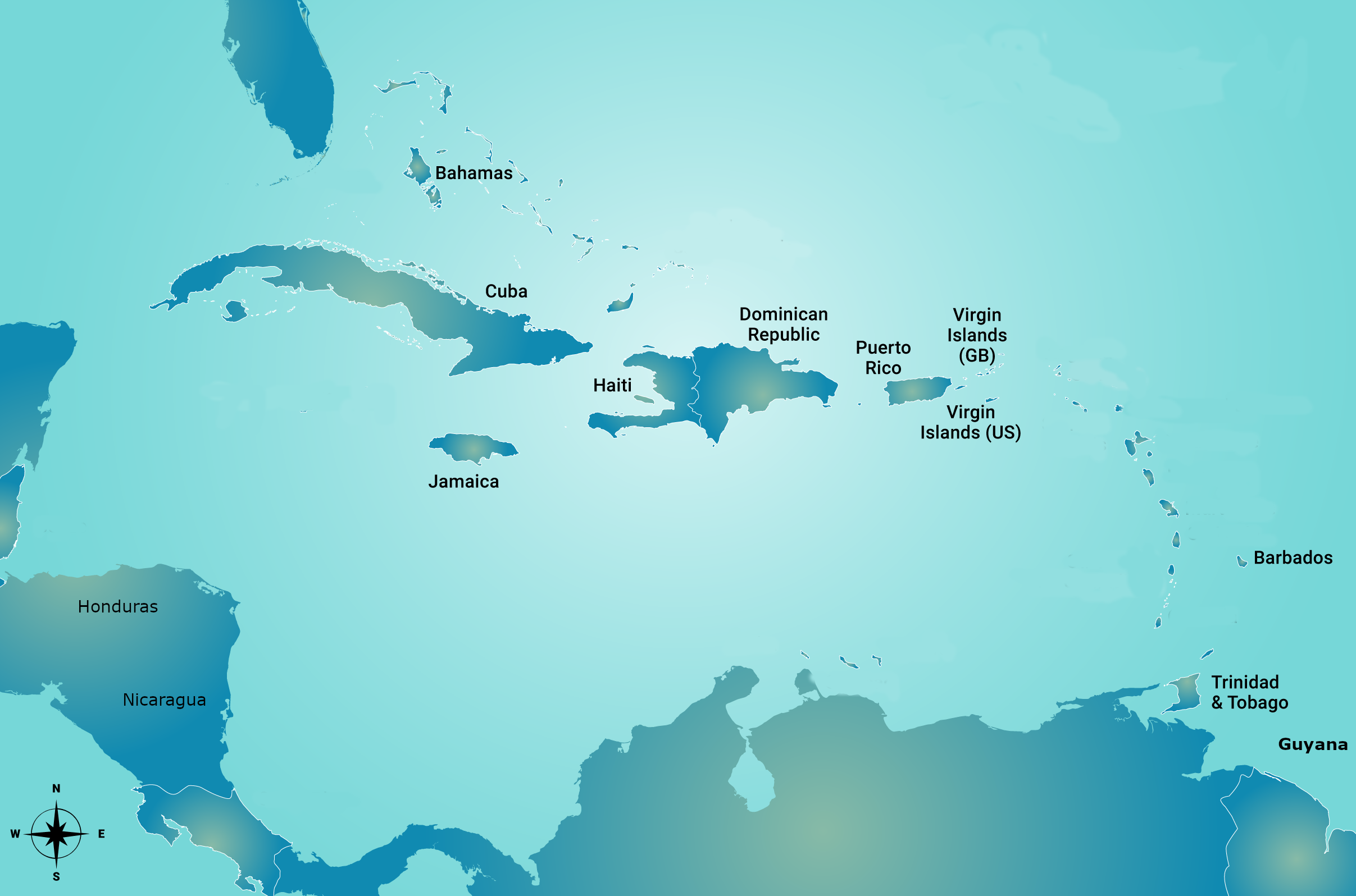 Caribbean Map